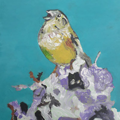 Schilderij ‘Zingende vogel’
