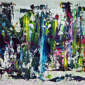 Schilderij “Gekleurd bos”