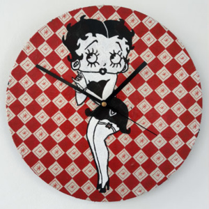 Klok van oude elpee Betty Boop