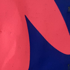 mondkapje groot blauw roze