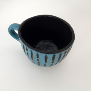 niet mokken mok blauw