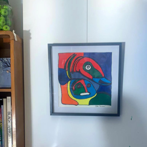 Schilderij Vogel van Appel