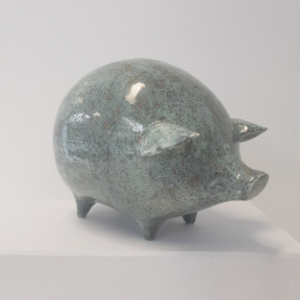 Spaarpot varken blauw