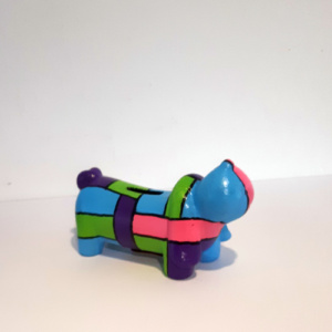 spaarpot hond multicolor