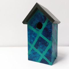 Vogelhuisje blauw