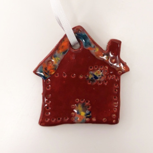 keramiek hanger huisje