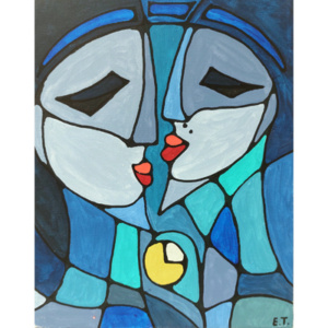 Schilderij Ik zie jou