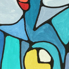 Schilderij Ik zie jou