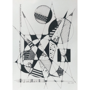Schilderij Zwart wit