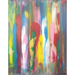 Schilderij Gekleurd Ritme 2