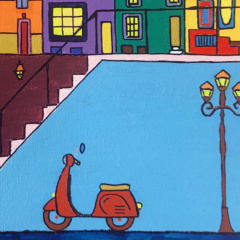 Schilderij Vespa