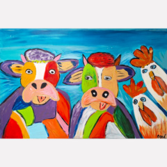 Schilderij Koetjekip