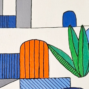 Schilderij Grieks Momentje 2